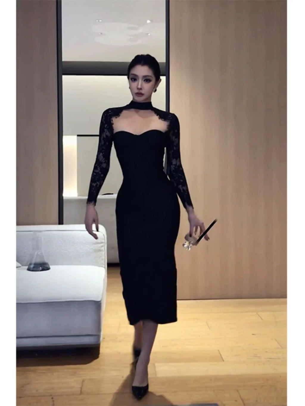 Noir Siren Gown