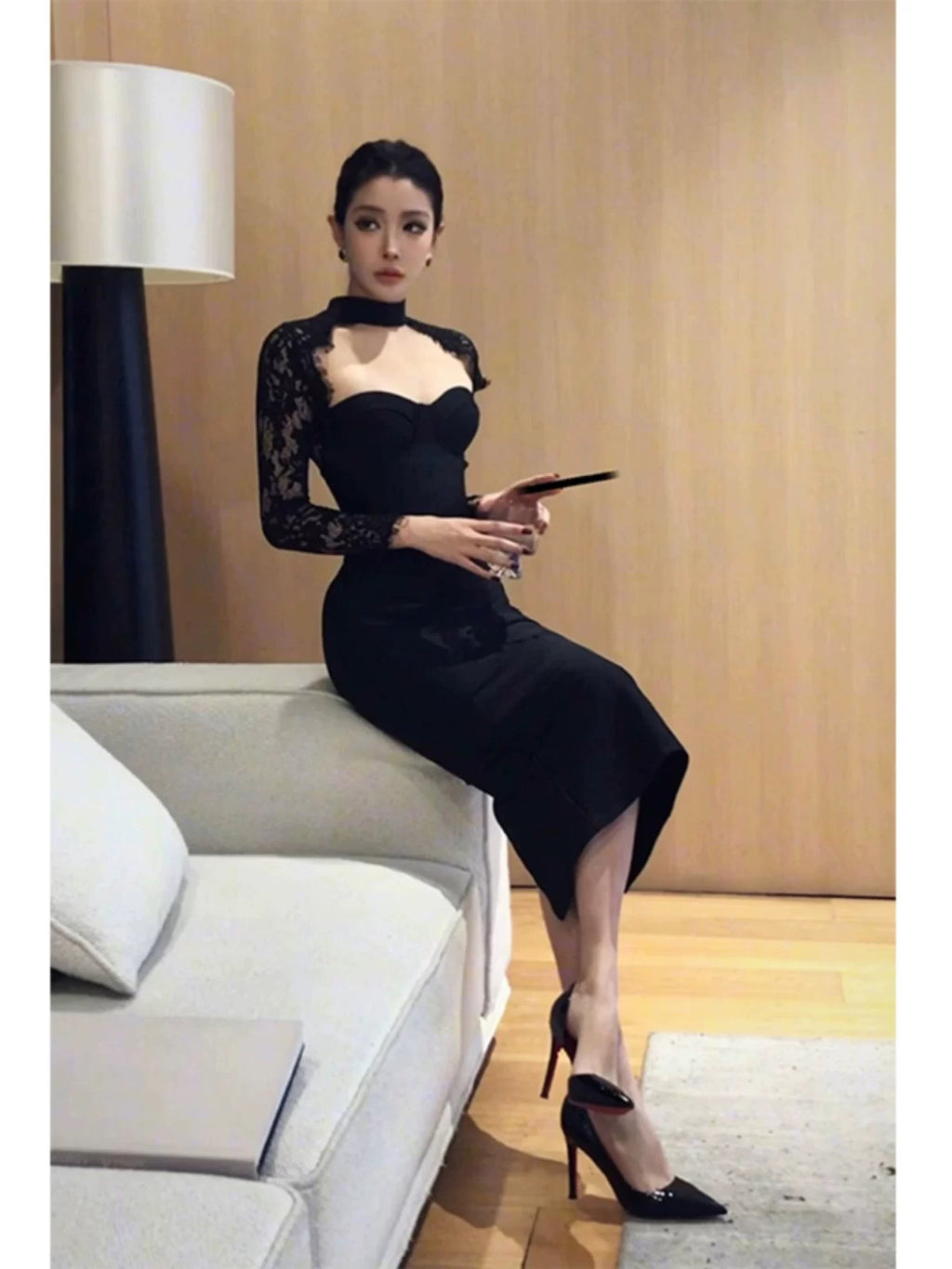 Noir Siren Gown
