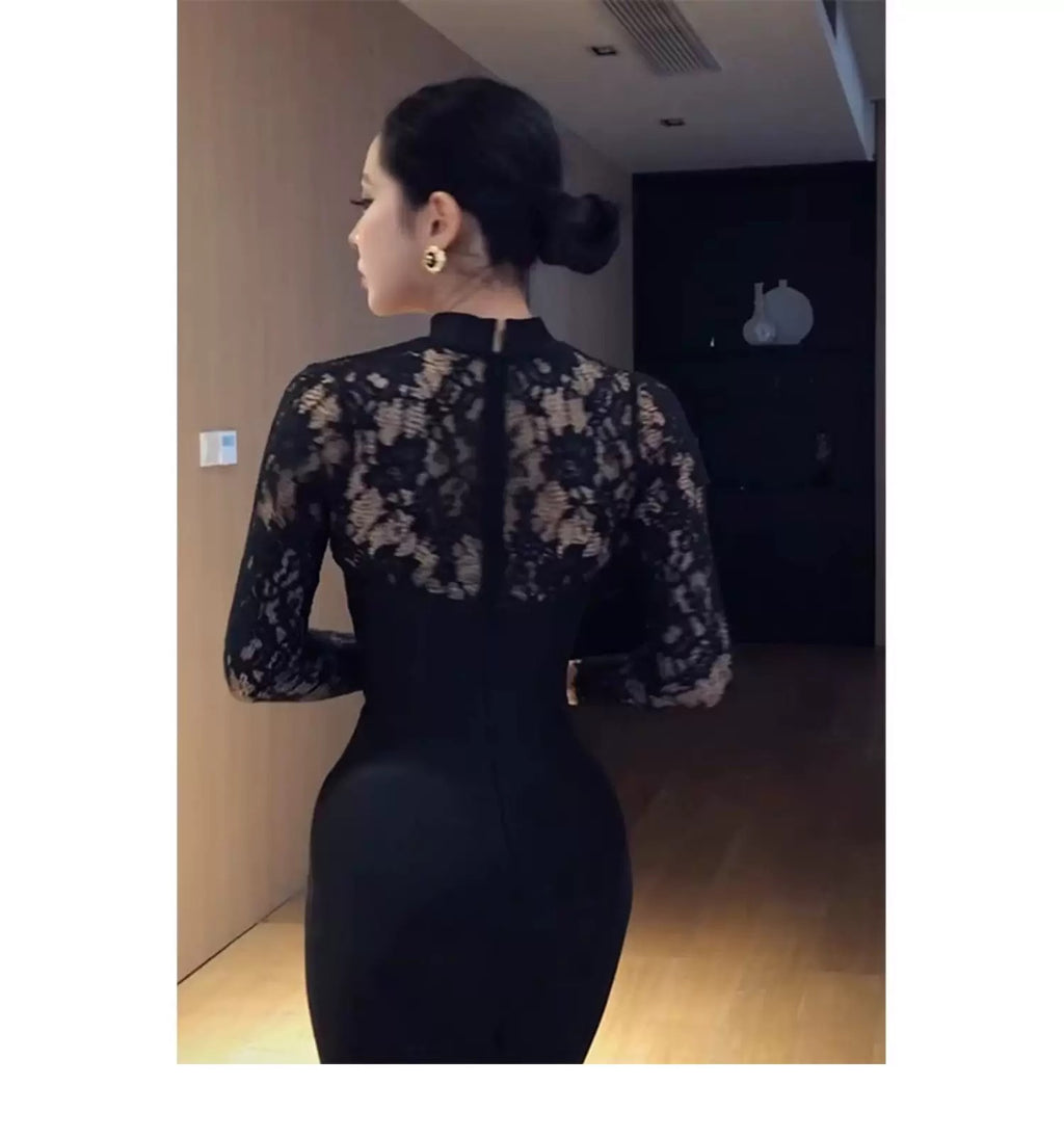 Noir Siren Gown
