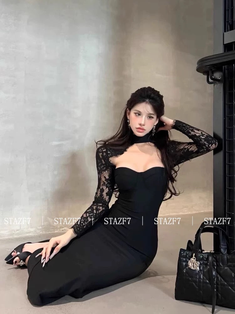 Noir Siren Gown