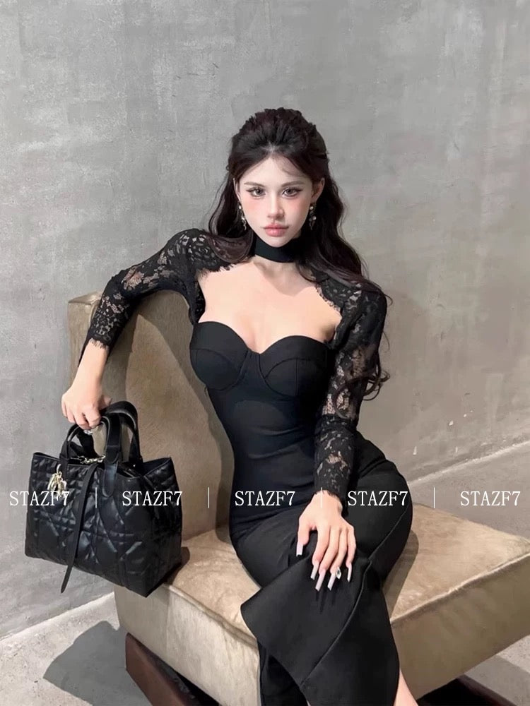 Noir Siren Gown