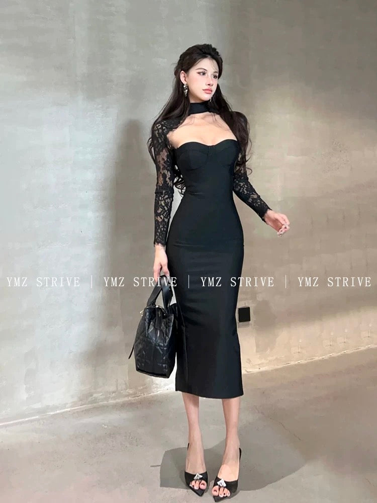 Noir Siren Gown