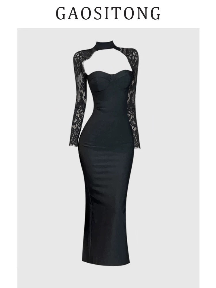 Noir Siren Gown