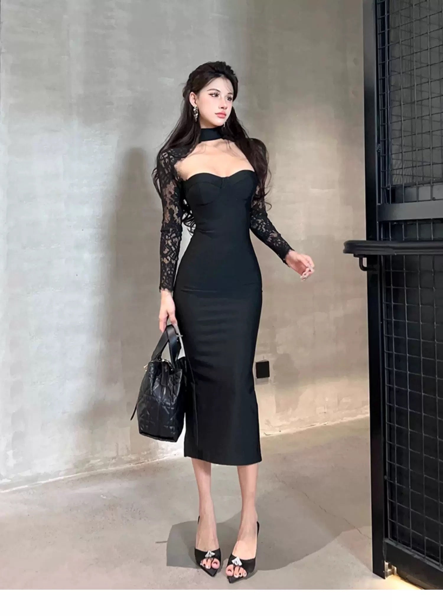 Noir Siren Gown